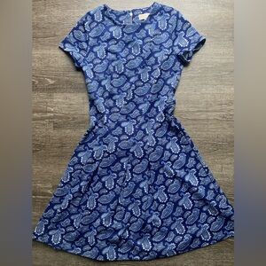 Michael Kors Dress Blue Paisley Size 6P